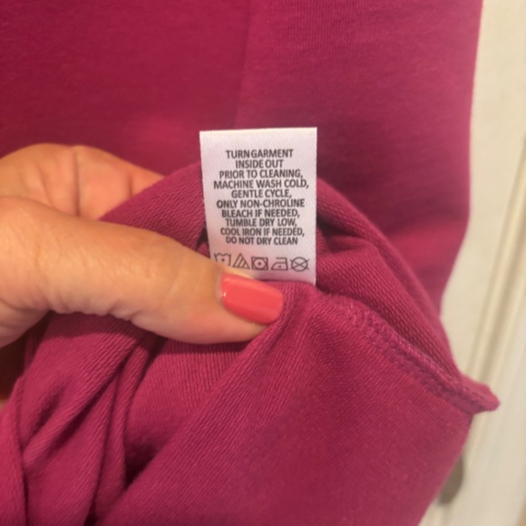 Spartina 449 Nora Half-Zip Dress in Magenta, Size M - Picture 4 of 5